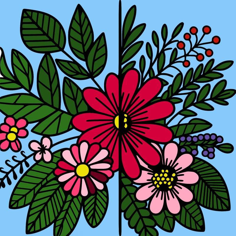 flowers split