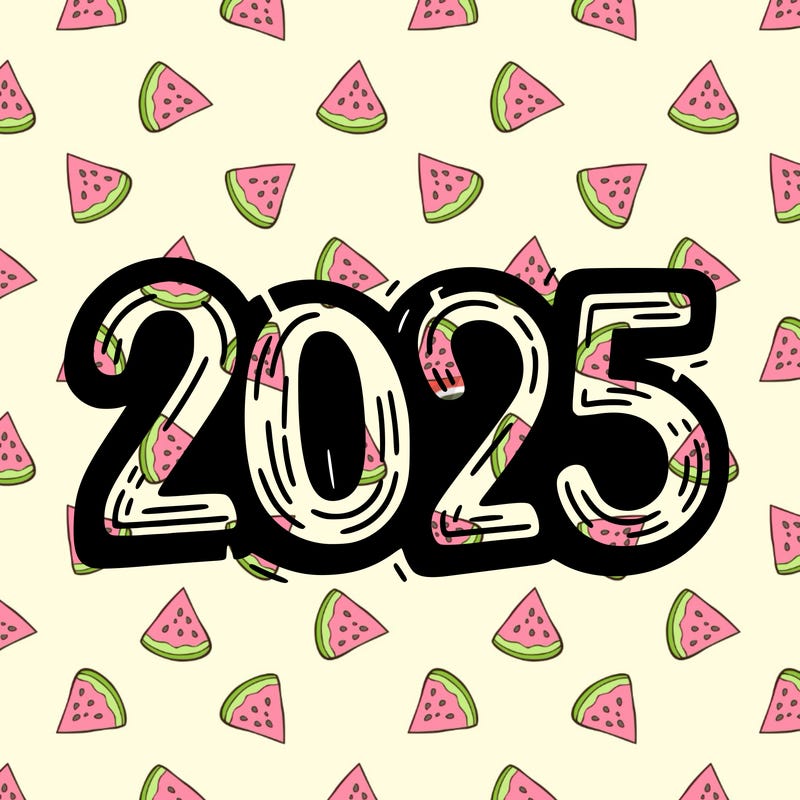 one line scrawled numbers sketch design “2025”