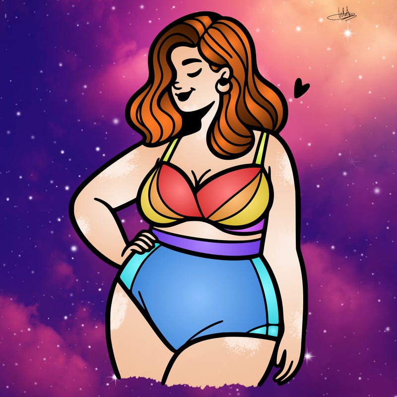 plus size woman bathing suit