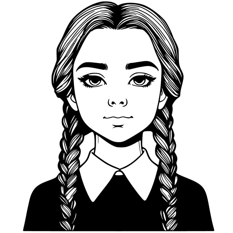 realistic wednesday adams