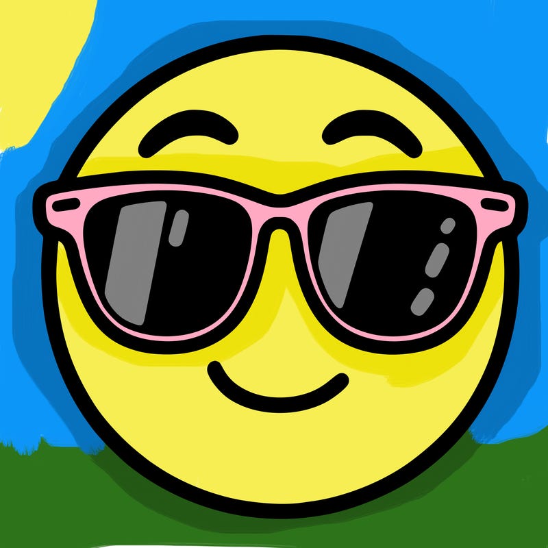 emoji with sunglasses