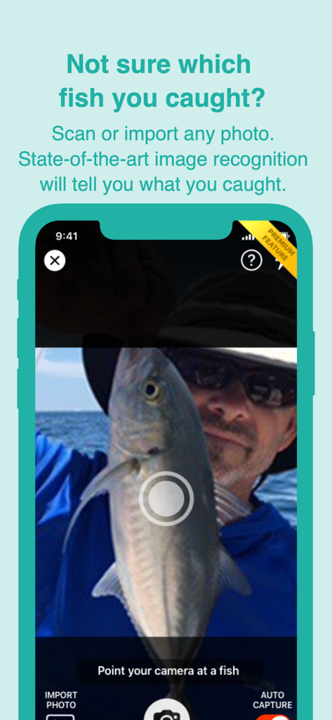 FishVerify: ID & Regulations - AIカメラのスキャンを使用して魚種を特定するFishVerifyアプリの機能