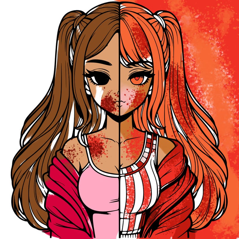 realistic girl split