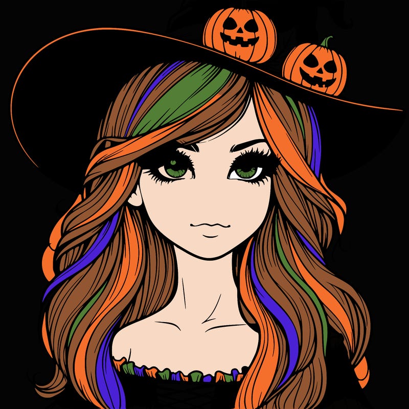 halloween realistic girl