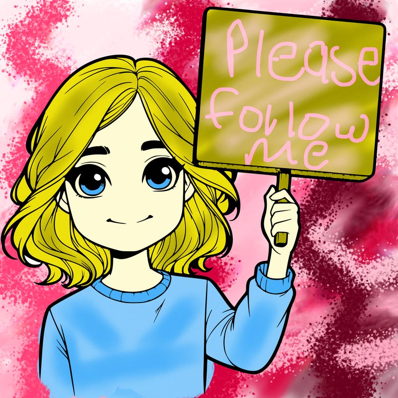 realistic girl holding up a sign
