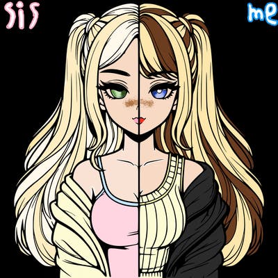 realistic girl split
