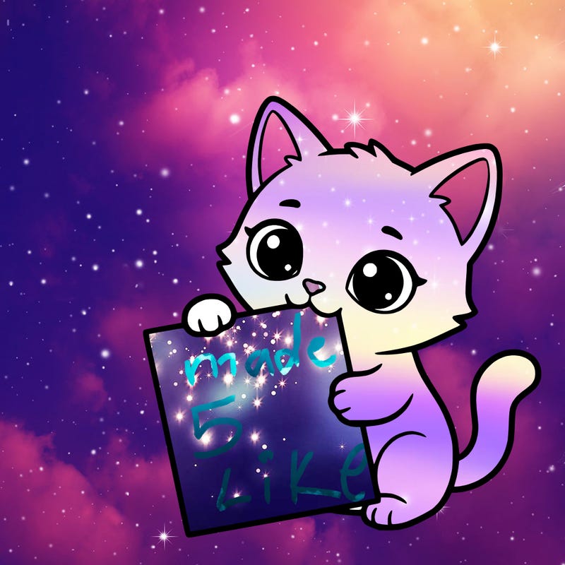 a small cat with a blank sheet of paper in its hand. the cat is sooooooo cute!