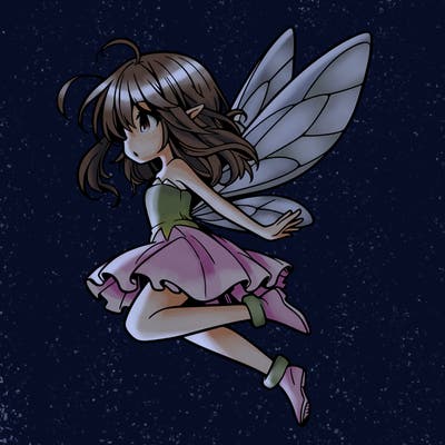 manga fairy flying
