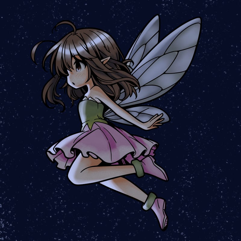 manga fairy flying