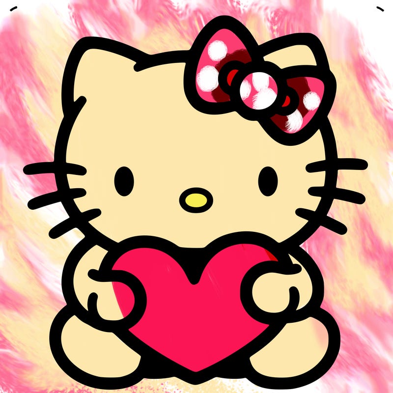 hello kitty with heart