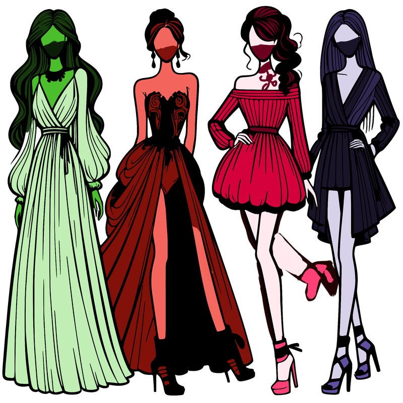 fashion models dresses