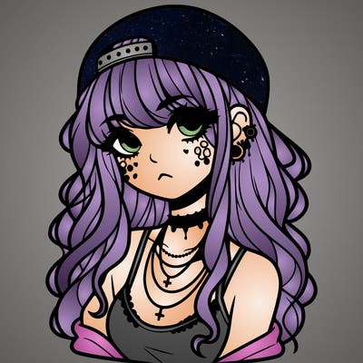 scene girl aesthetic