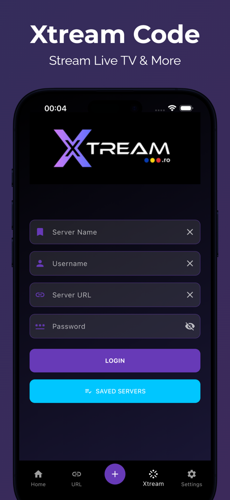 Tvimatex Iptv : Perfect Player - Tvimatex IPTV app Xtream Codes login interface for streaming live TV on iPhone