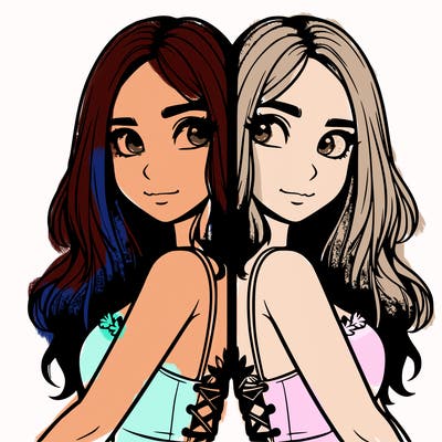 a realistic girl split