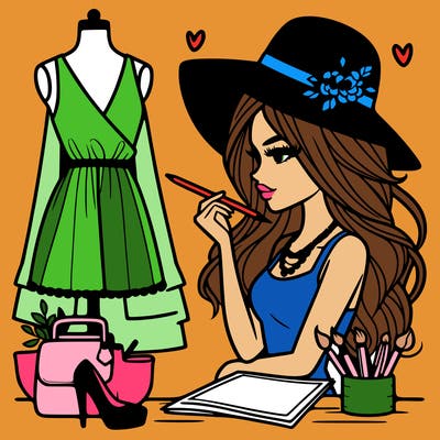 a stylish fashion designer