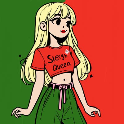 girl in a cute crop top