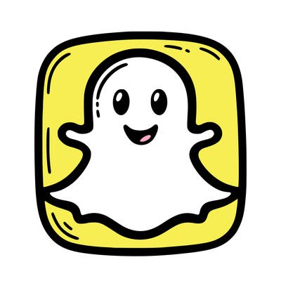 the original snap chat logo