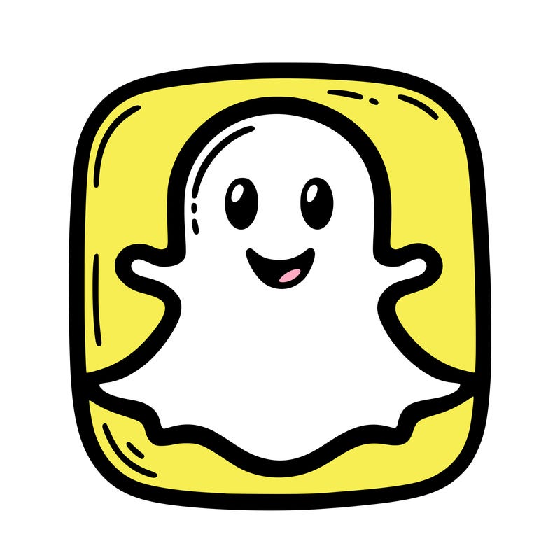 the original snap chat logo