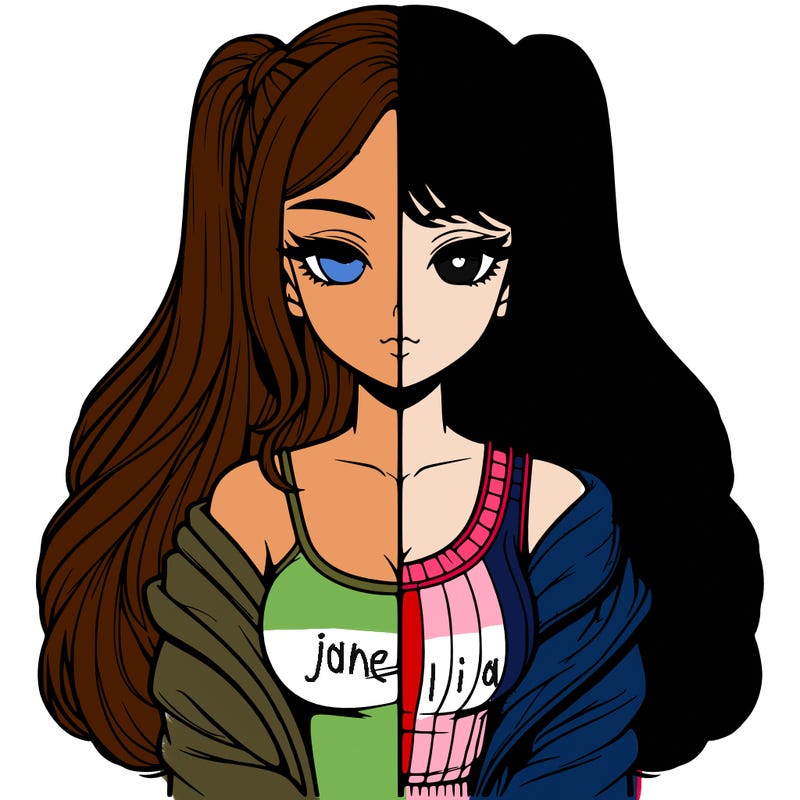 realistic girl split