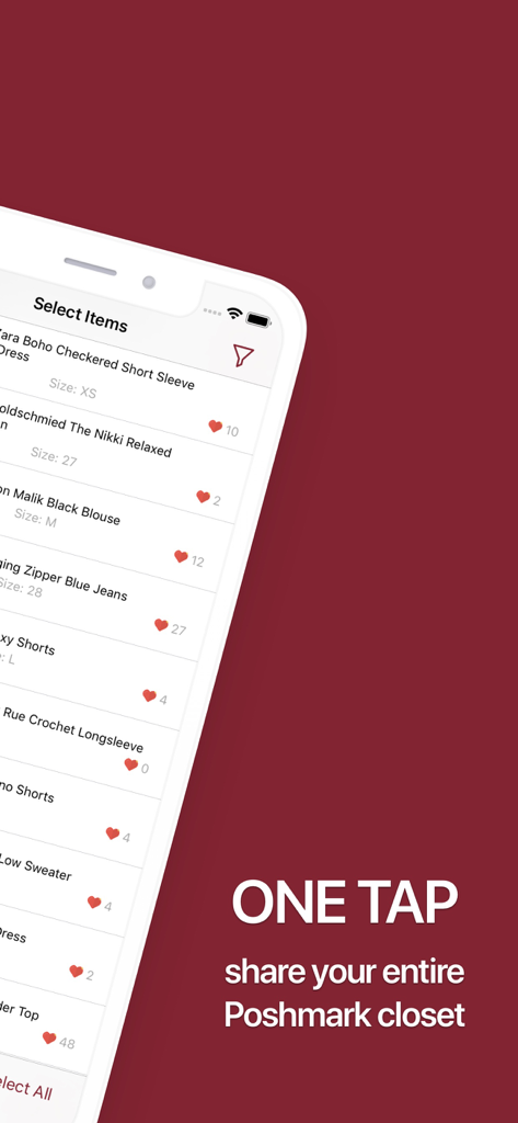 ClosetMate: Poshmark Bot - ClosetMate app interface for automated Poshmark closet sharing