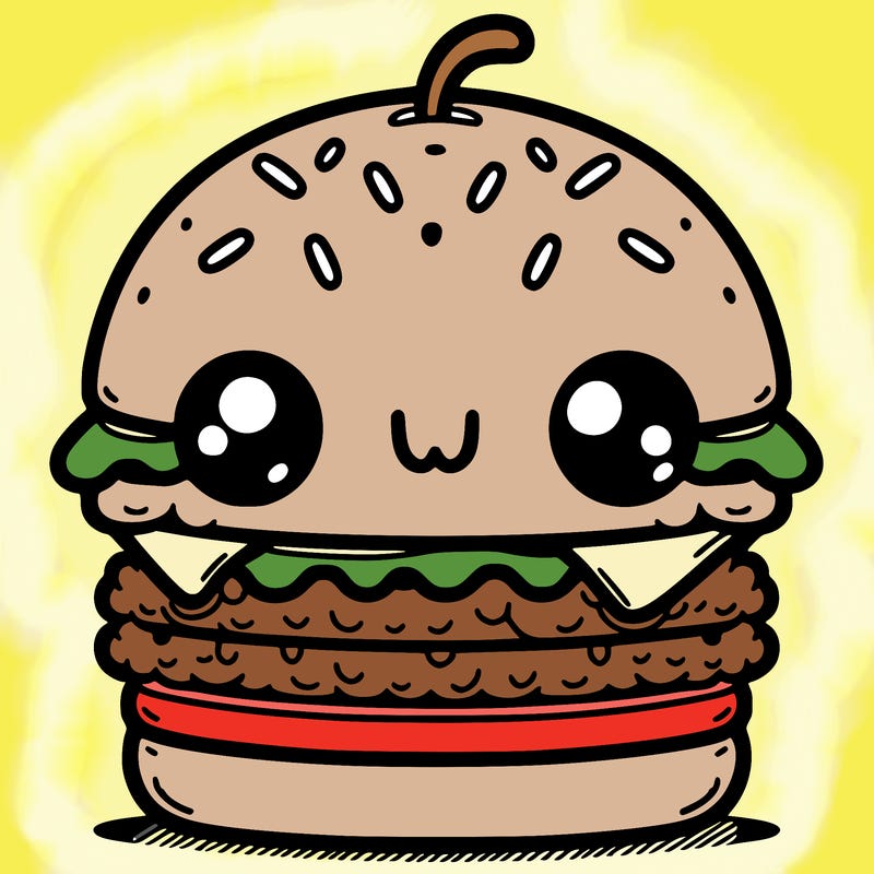 burger cute