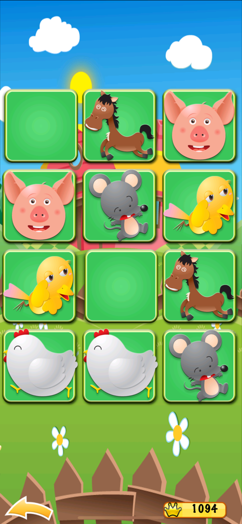 Farm Match for Kids & Toddlers - A matching puzzle game for kids featuring cute farm animal tiles