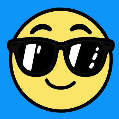 emoji with sunglasses