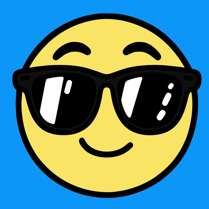 emoji with sunglasses