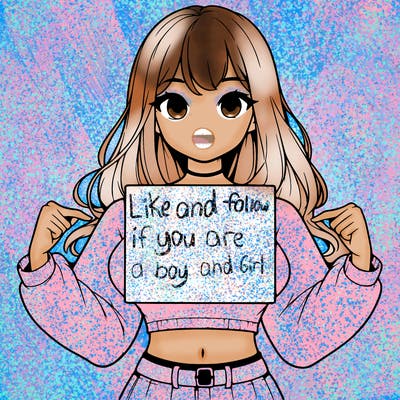 girl holding a blank sign in a long sleeve crop top