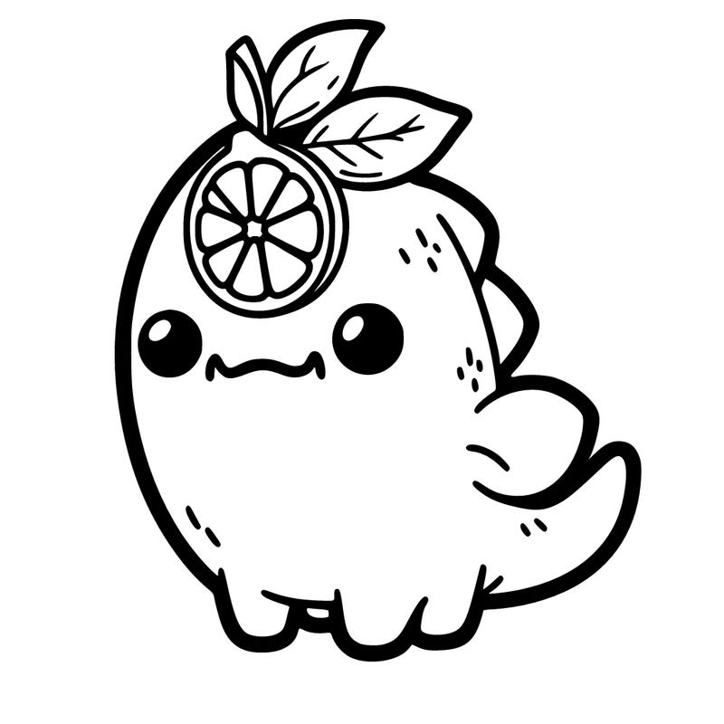 creature with lemon on it