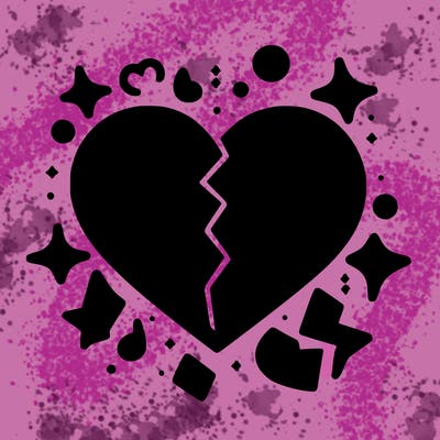 broken and sad heart