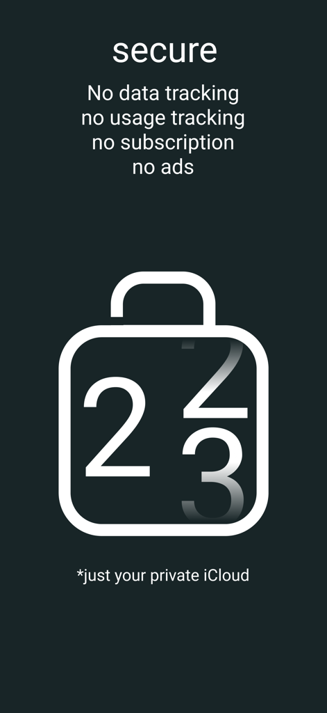 Clicker - Tally People Counter - Interfaz de contador seguro que no realiza seguimiento de datos y sincronización privada con iCloud