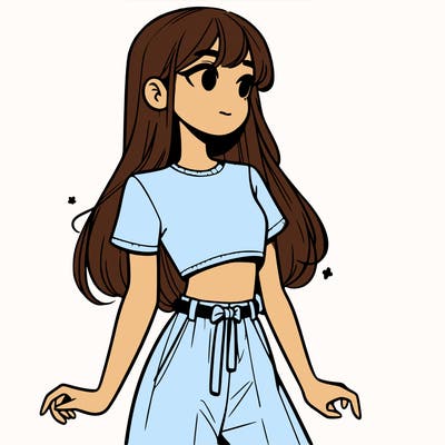 girl in a cute crop top