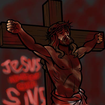 jesus on the cross