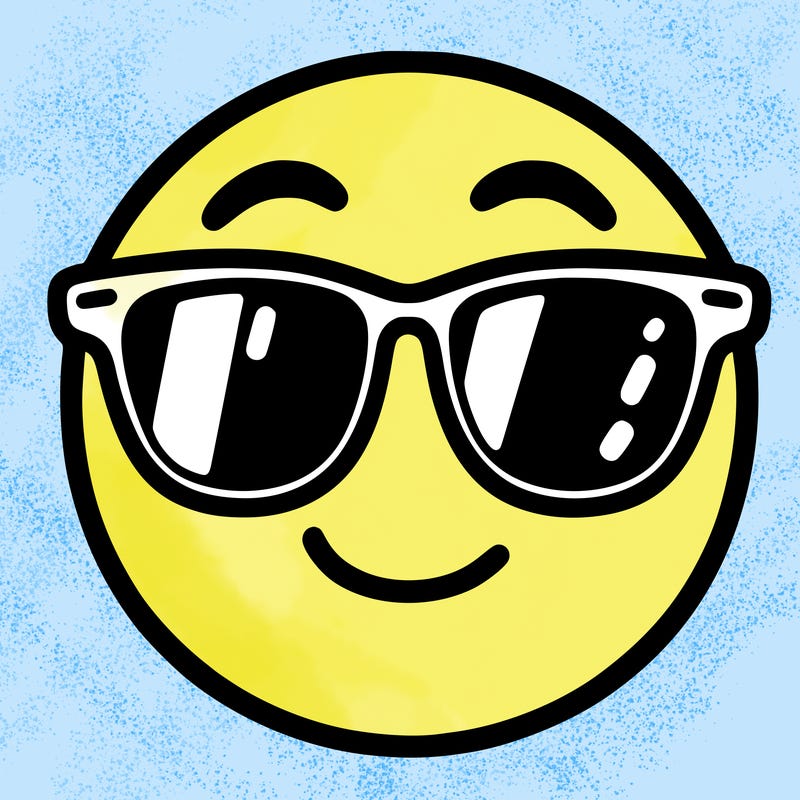 emoji with sunglasses