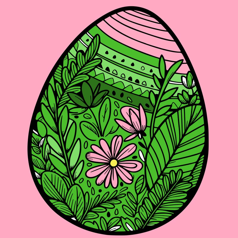 a detailed and realistic easter egg