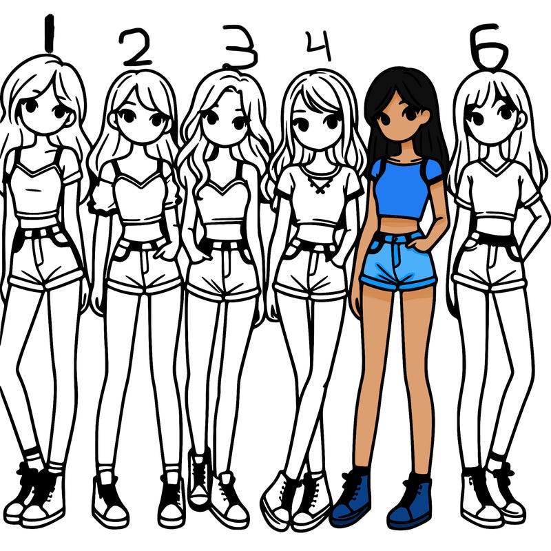 a group of girls wearing crop tops and shorts