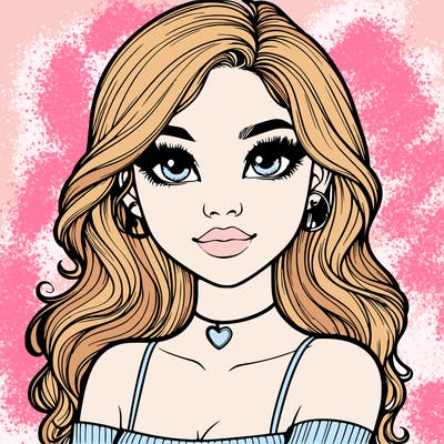 realistic pretty girl