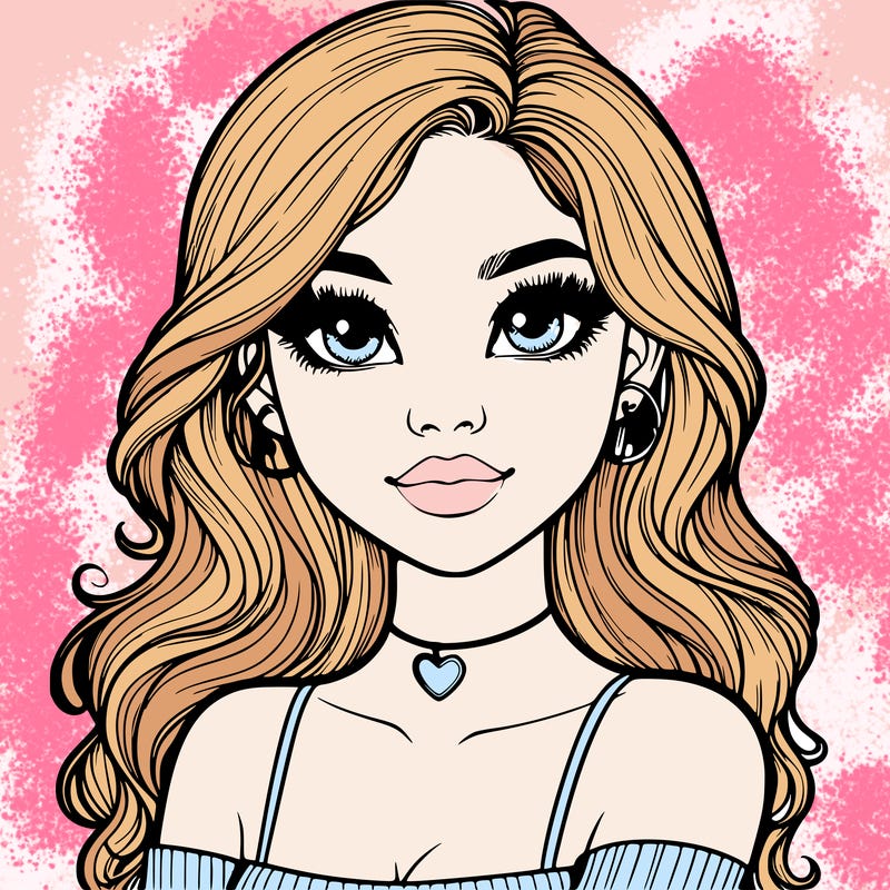 realistic pretty girl