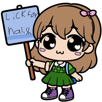 cute girl holding a sighn