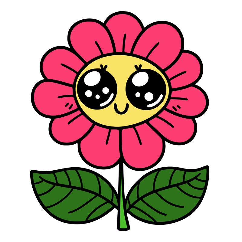 flower with eyes