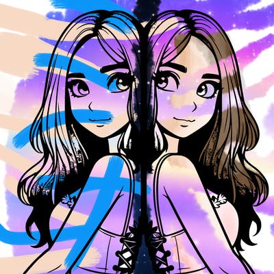 a realistic girl split