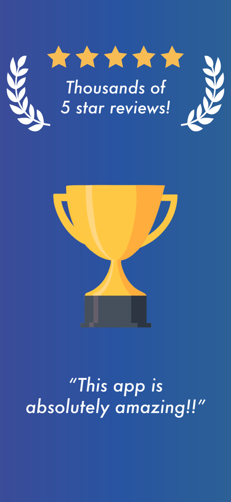 Spark Reading for Kids five star rating and trophy award display