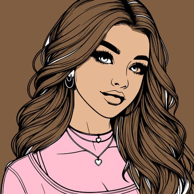 detailed realistic girl