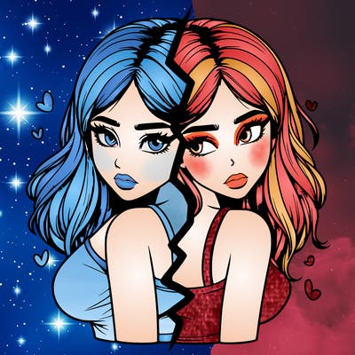 realistic girl split