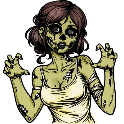 realistic zombie girl