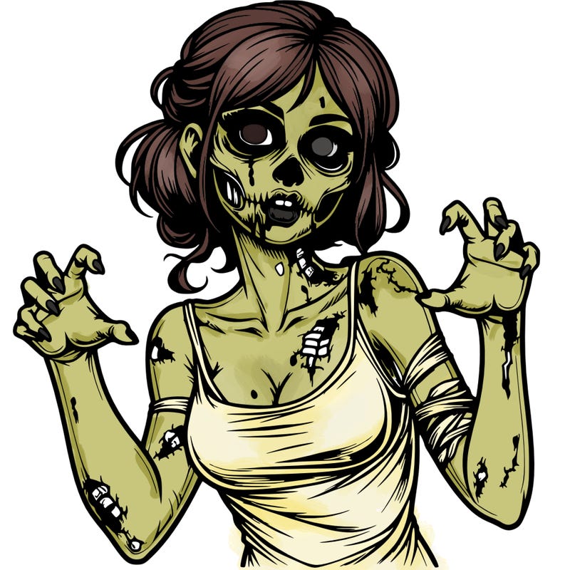 realistic zombie girl