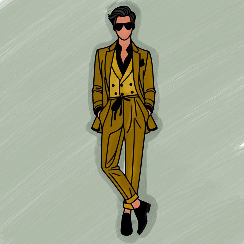 fashion guy with beautiful clothes