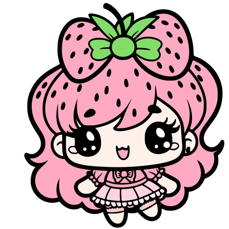 cute strawberry girl