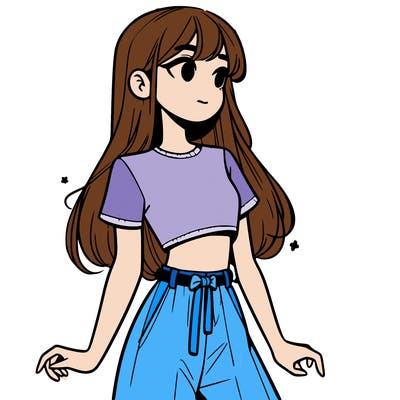 girl in a cute crop top